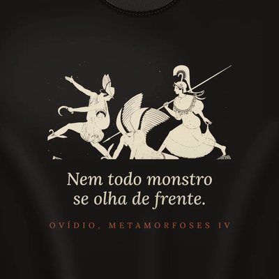 Camiseta com a arte Perseu